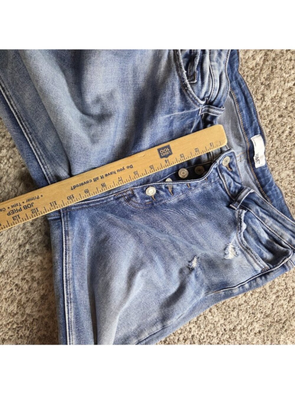 Vervet Jeans Womens 31 High Rise Boyfriend Distressed Denim - Picture 3 of 6